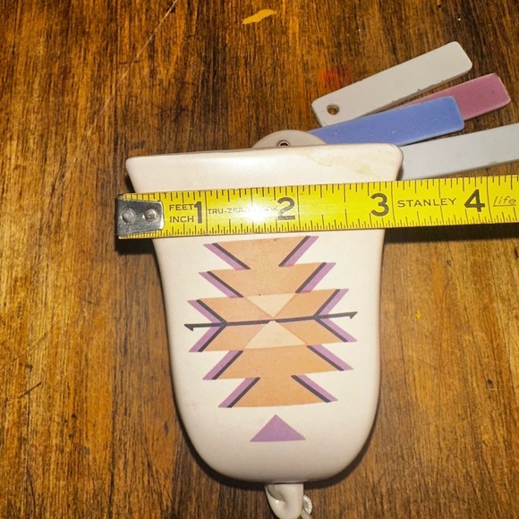 Vintage NCE Southwestern Style Ceramic Wind Chimes Bell 1980’s Taiwan - Picture 7 of 7